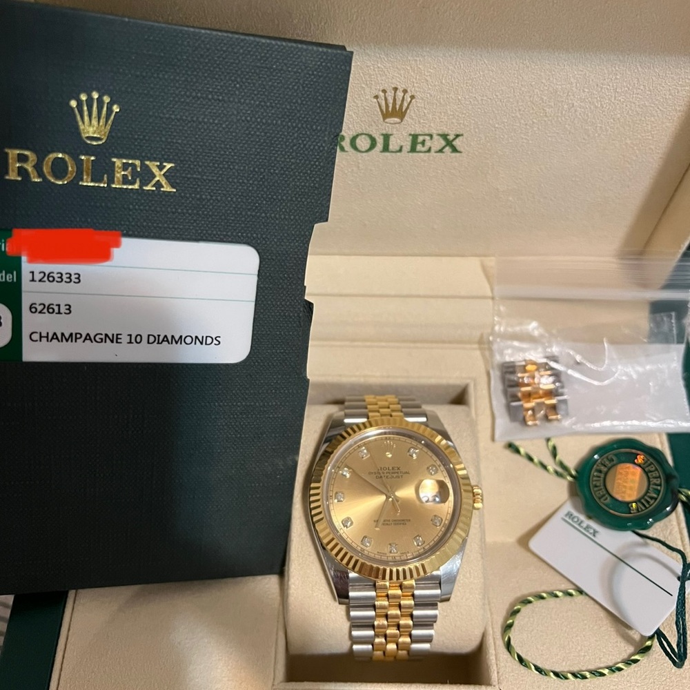 Rolex datejust41mm 10D sold